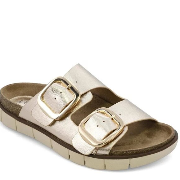 NWB Mia Amore Mylaa Women’s Sandal Gold Metallic Size 10 M MSRP $75 - Picture 1 of 8